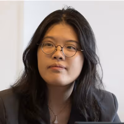 Fei Yang looking at the distance