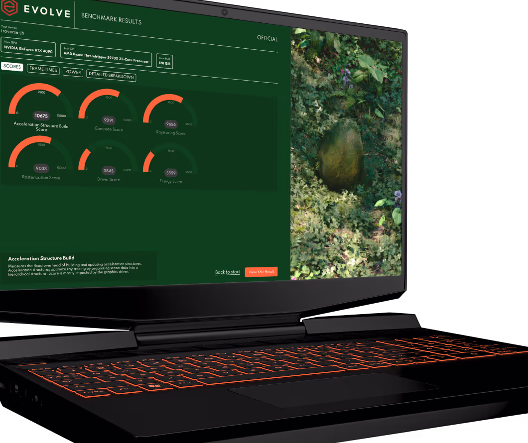 Evolve UI Screenshot